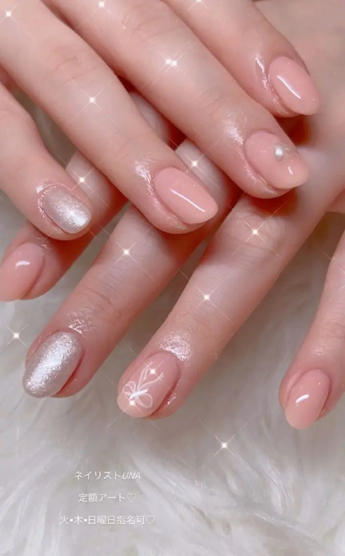 ネイル アートネイル 春ネイル ワンホンネイル ハンドネイル I LOVE ME NAIL.。.:*♡のネイルデザイン