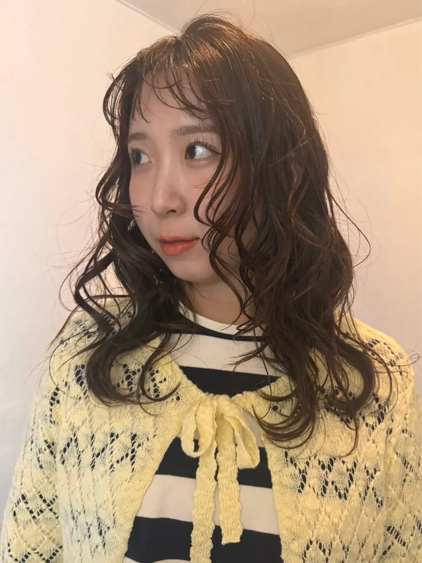 セミロング カット ヘアカラー kii /天神/ ナチュラル/yukaのヘアスタイル