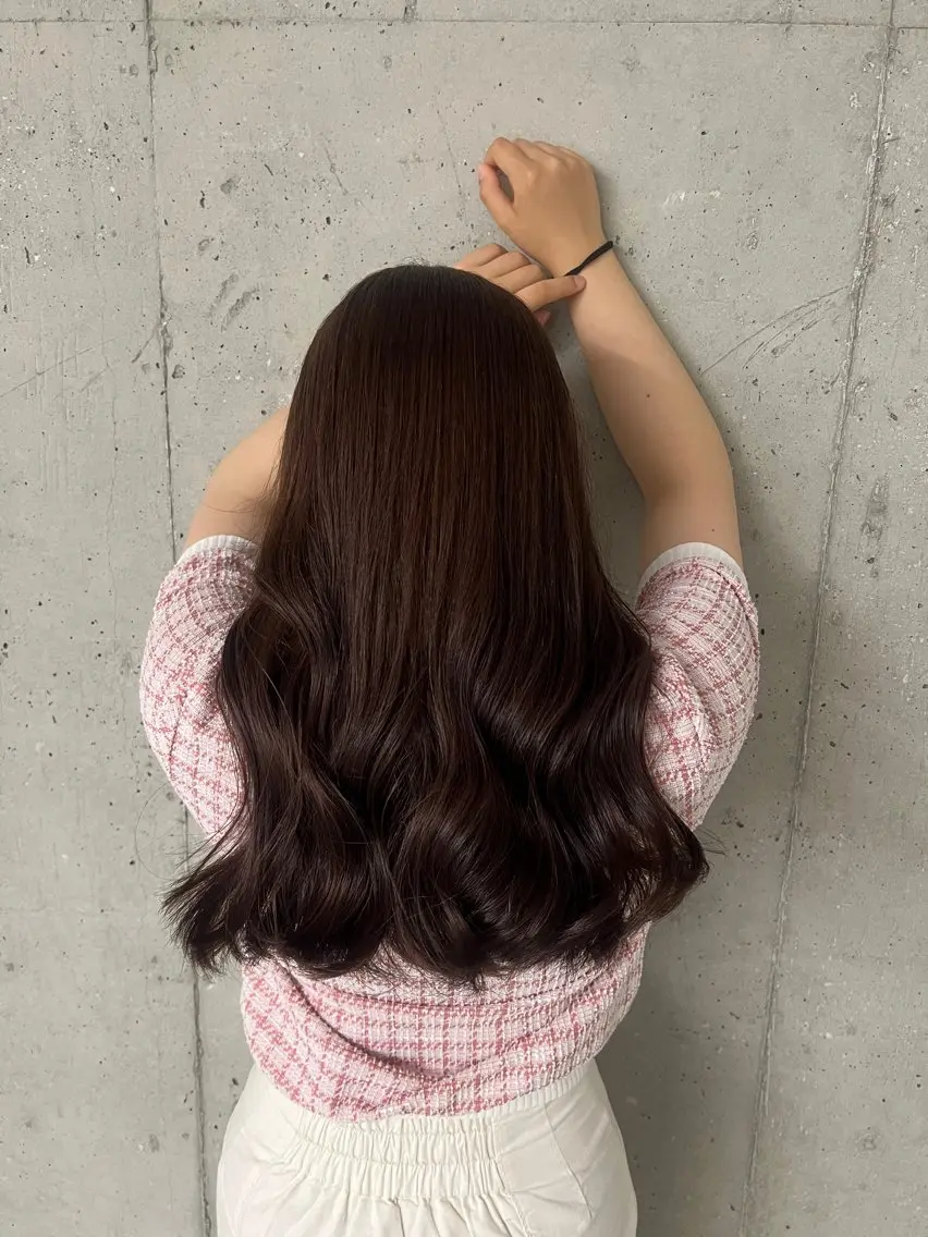 ロング カラー ブリーチ 透明感カラー ダブルカラー 似合わせカット カット ヘアカラー トリートメント 頓所 大昂のヘアスタイル