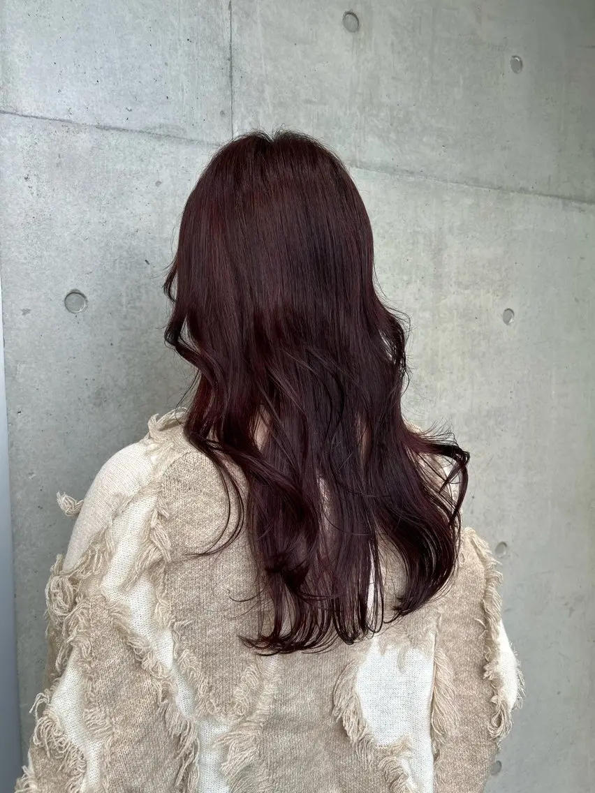 ロング カラー ヘアアレンジ カット ヘアカラー トリートメント ボブ艶モテカラー🫧 カリンのヘアスタイル