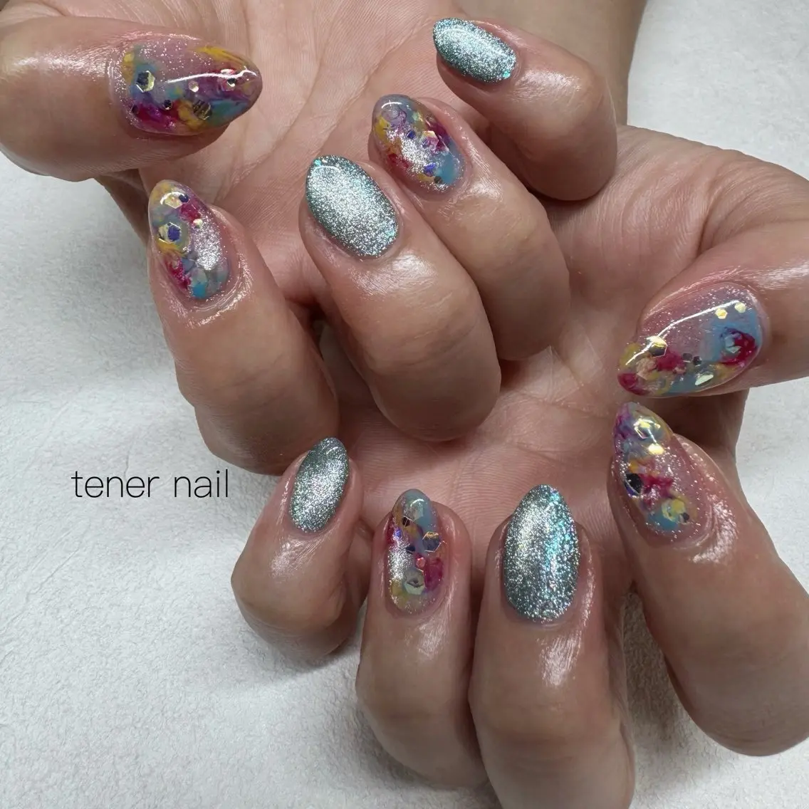 ネイル 夏ネイル ハンドネイル テネルネイル tener nailのネイルデザイン