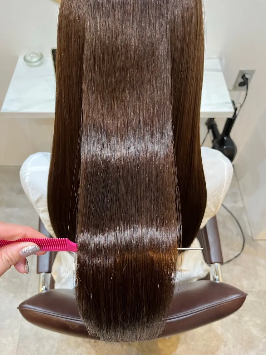 ロング カラー カット ヘアカラー トリートメント 【髪質改善 艶髪】 布川 莉穂のヘアスタイル