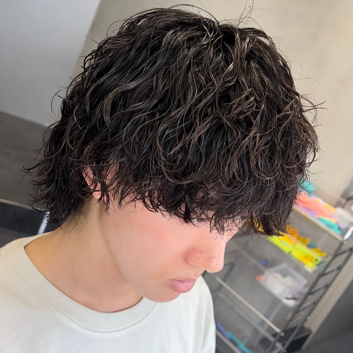 ショート パーマ メンズ メンズパーマ 波巻きパーマ 松下 友希 【fifth】のヘアスタイル