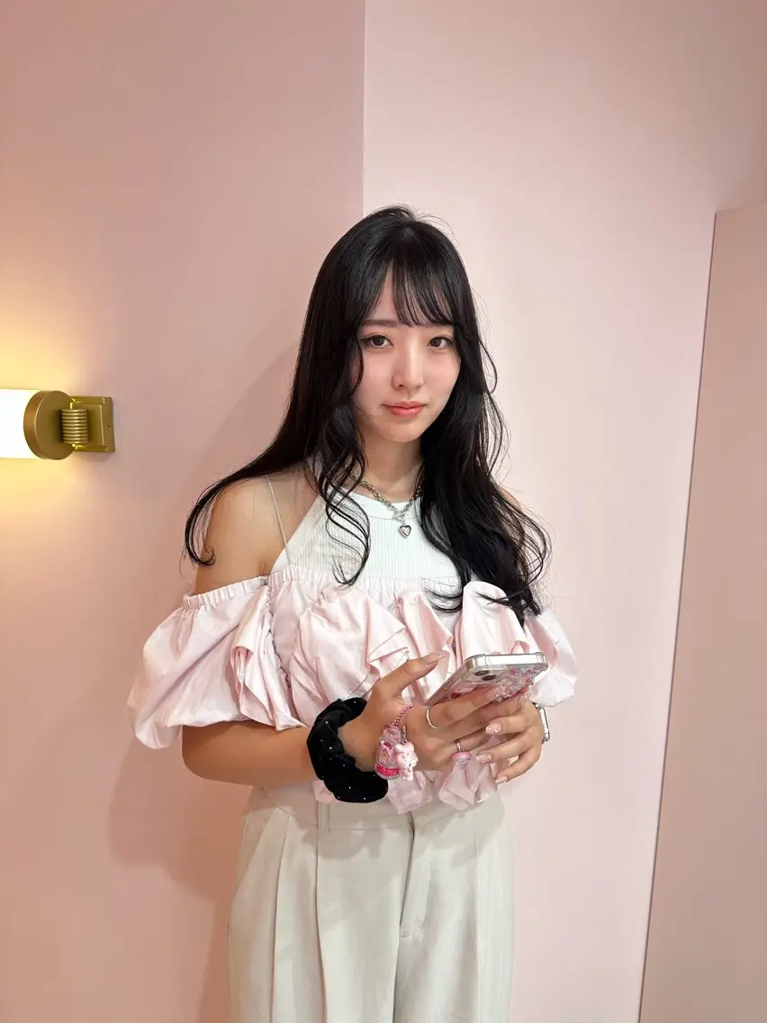 ロング 韓国風カラー 髪質改善 韓国風ヘア トリートメント 透明感カラー♡ 原宿美容室￤Rinaのヘアスタイル