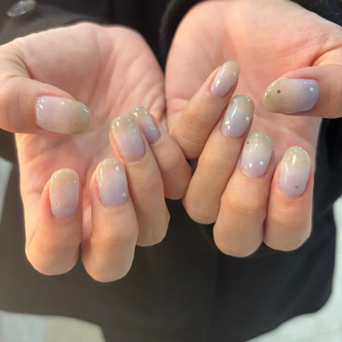 ネイル ハンドネイル フットネイル ゆびノさき茨木店 ニュアンス/アートのネイルデザイン