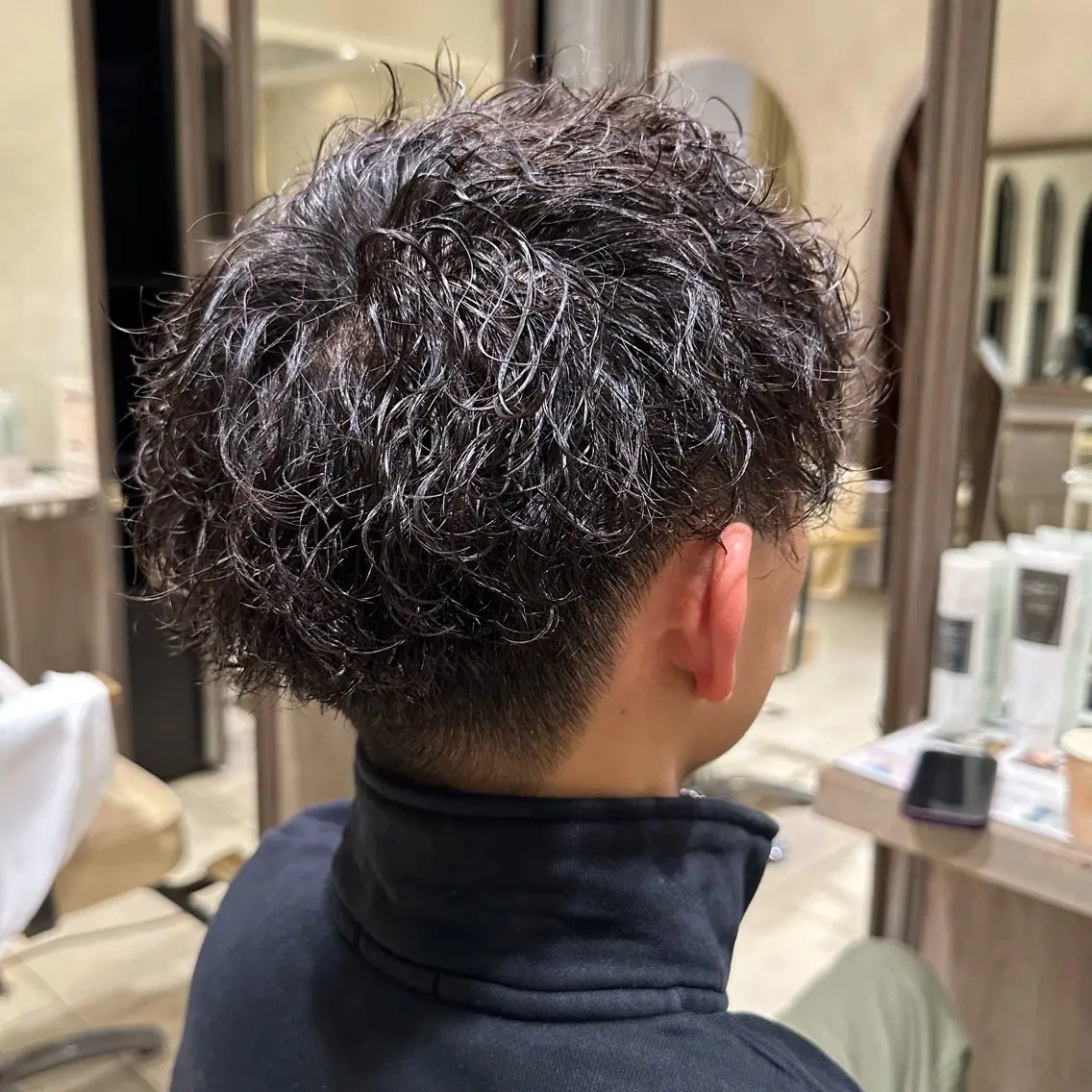 ショート パーマ メンズ カット パーマ トリートメント ヘッドスパ 【tocca茨木】 MOMOKAのヘアスタイル