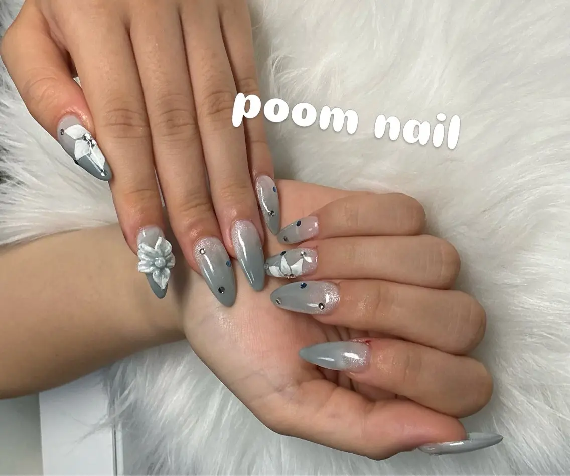 ネイル ロングネイル ハンドネイル poom nailのネイルデザイン
