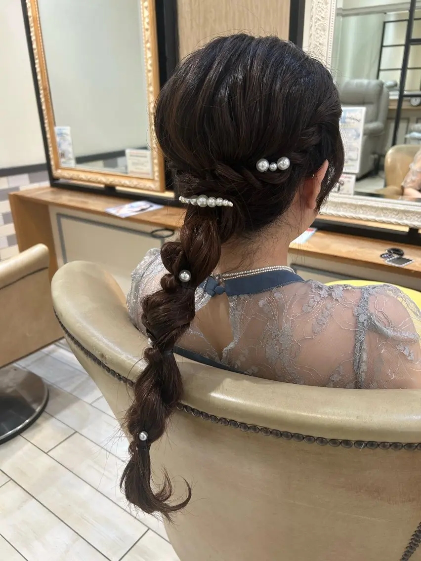 セミロング たけだ ゆうほのヘアスタイル