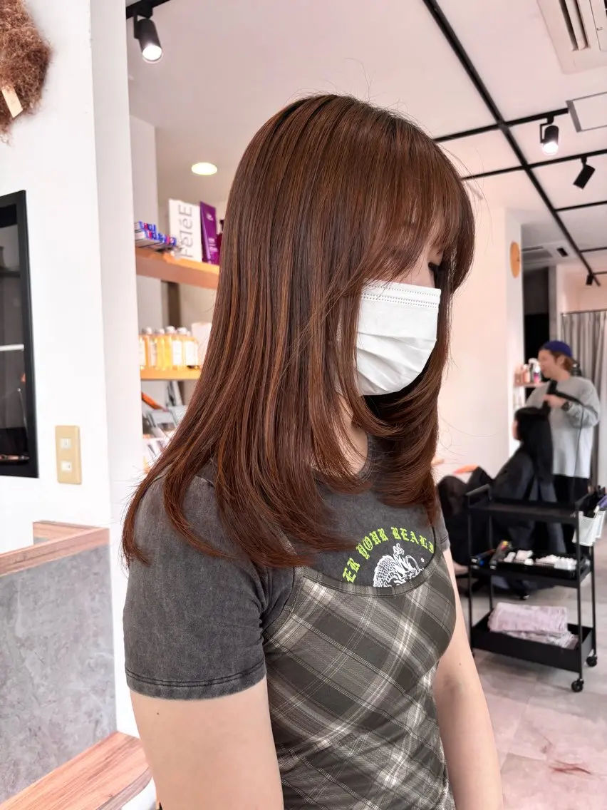 セミロング レイヤーカット RINA /MaisonINEのヘアスタイル