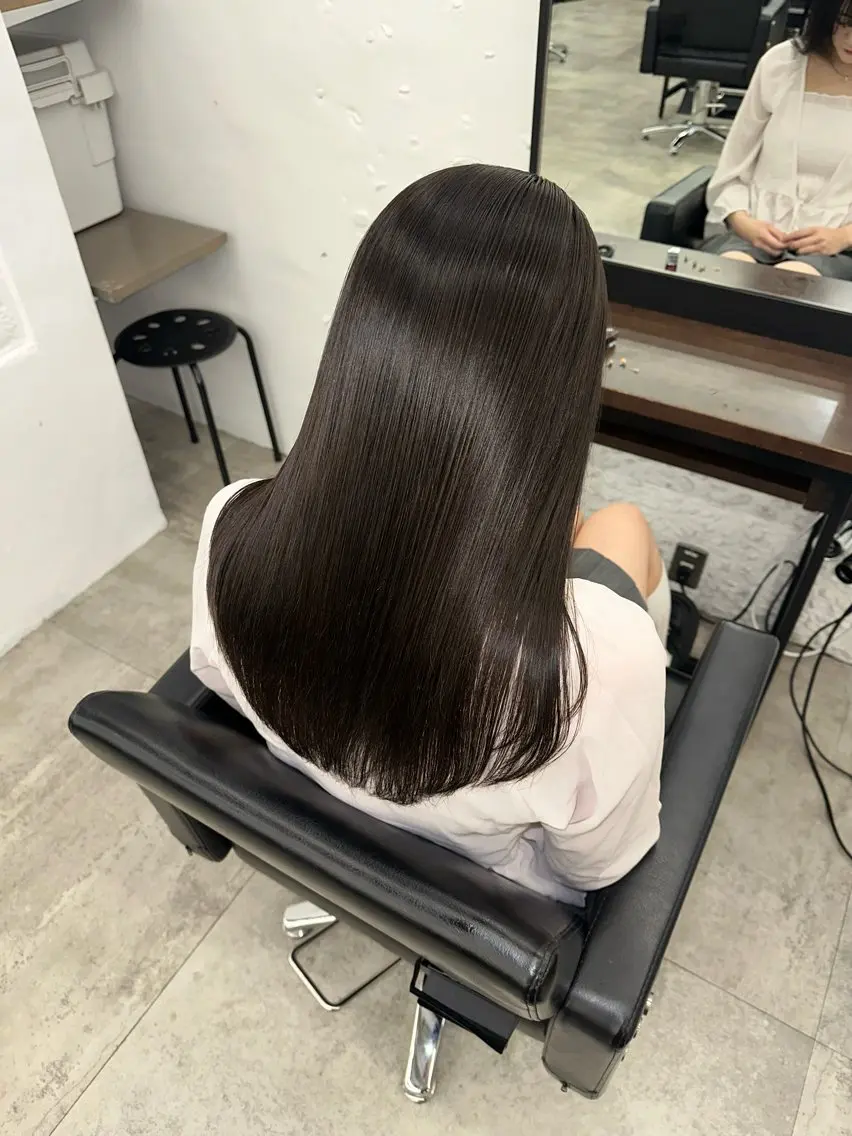 ロング ヘアカラー トリートメント 縮毛矯正/髪質改善 /艶髪特化/こうめいのヘアスタイル