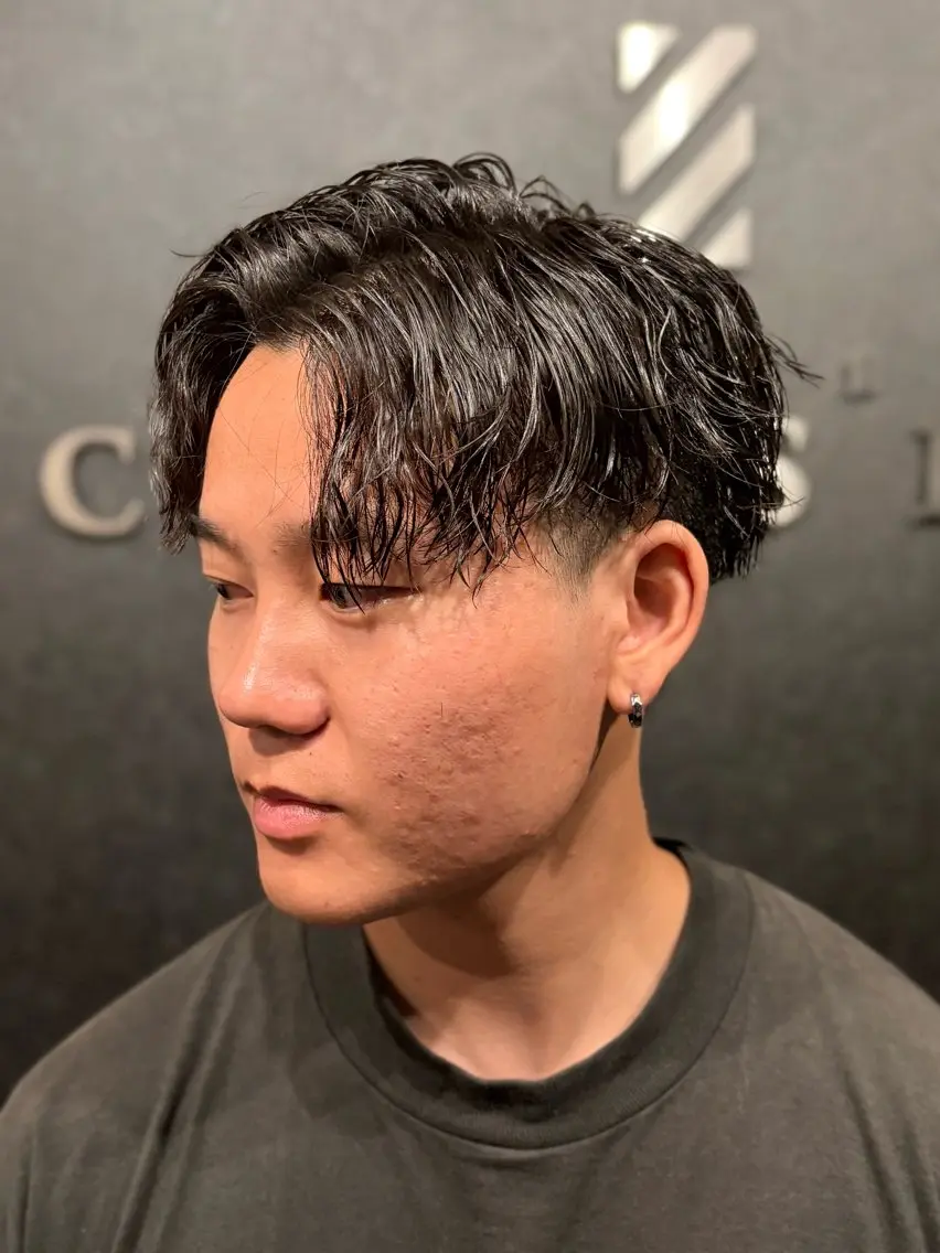 ショート パーマ メンズ メンズ特化 星野裕人のヘアスタイル