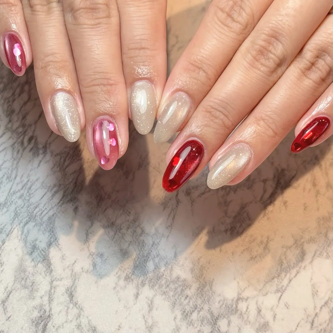 ネイル ハート brodia nails m_riのネイルデザイン