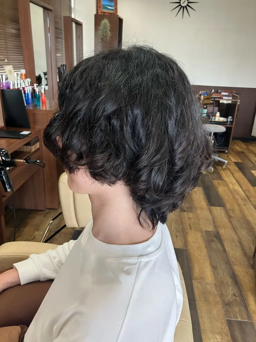 パーマ メンズ メンズパーマ スパイラルパーマ 平川 かなこのヘアスタイル