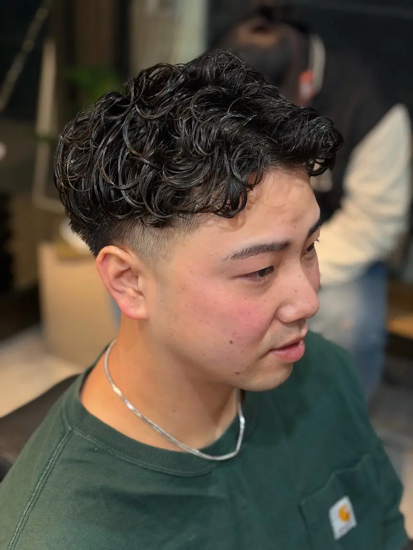 ショート パーマ メンズ 高橋 怜玖/仙台/長町のヘアスタイル