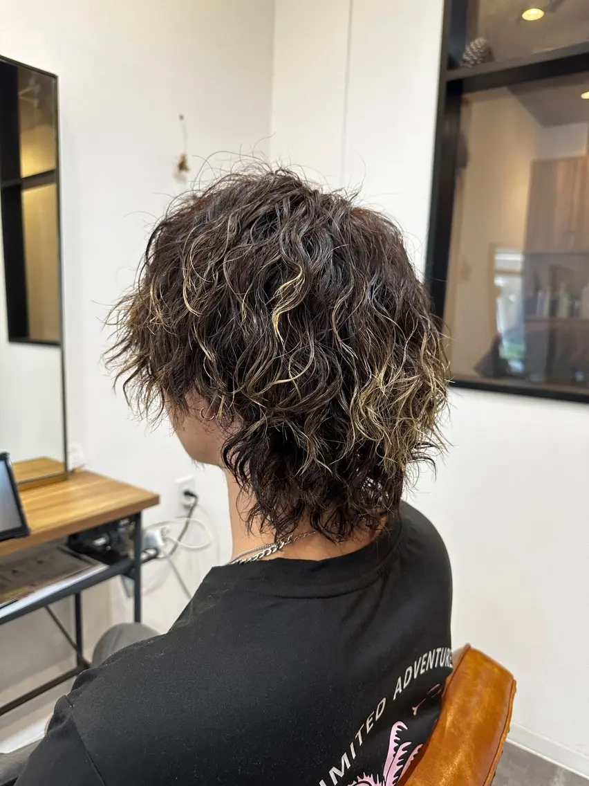 パーマ メンズ カット パーマ ✨柏💎ikumi 💎✨のヘアスタイル