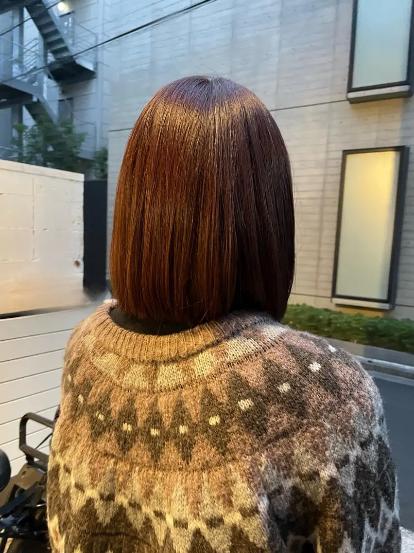 ミディアム カラー カット ヘアカラー ツヤ美髪💐 髪質改善/高山愛来のヘアスタイル