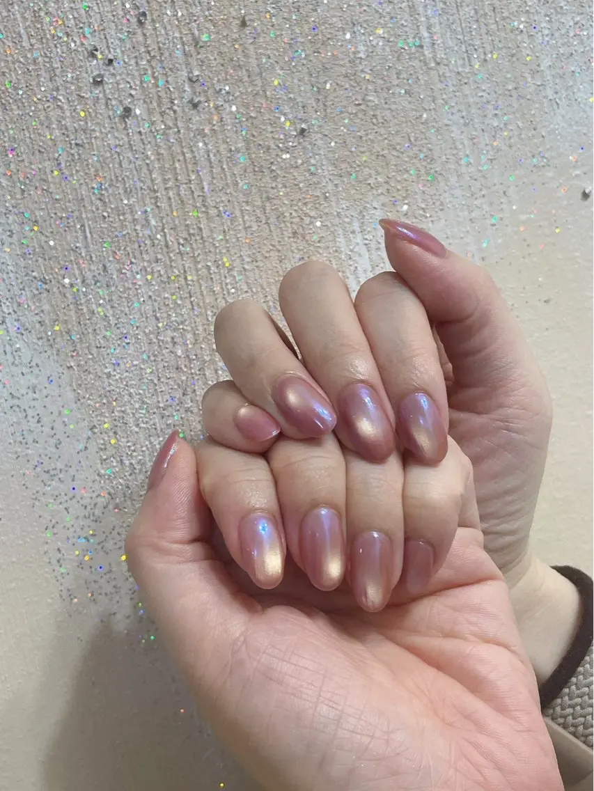 ネイル オーロラネイル フットネイル フレンチネイル ジェルネイル 韓国ネイル kiki nail たまプラーザのネイルデザイン