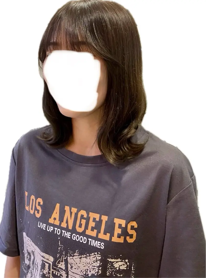 ミディアム カラー まひろ/ 南船場のヘアスタイル