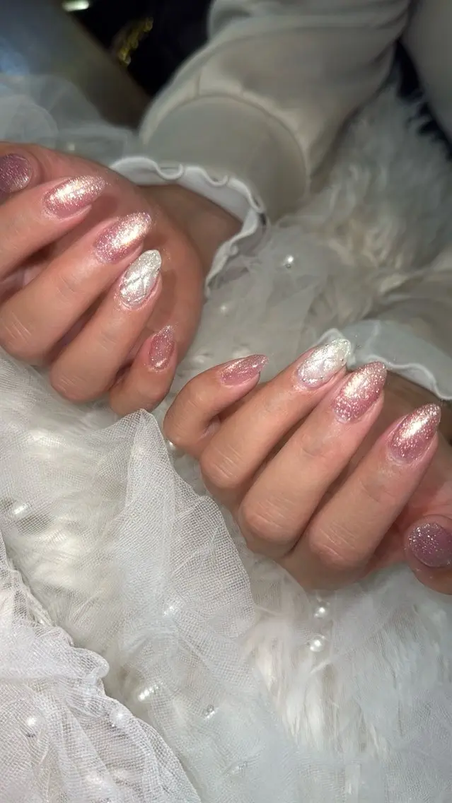 ネイル フラッシュネイル フラッシュマグ フットネイル フレンチネイル 韓国ネイル SAKU nail 作島茜のネイルデザイン