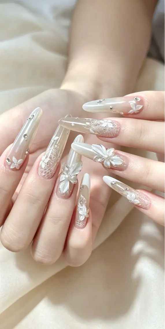 ネイル フレンチネイル ラメ(グリッター) ラメグラデーション マグネットネイル 持ち込み ハンドネイル Unicorn Nail原宿表参道のネイルデザイン
