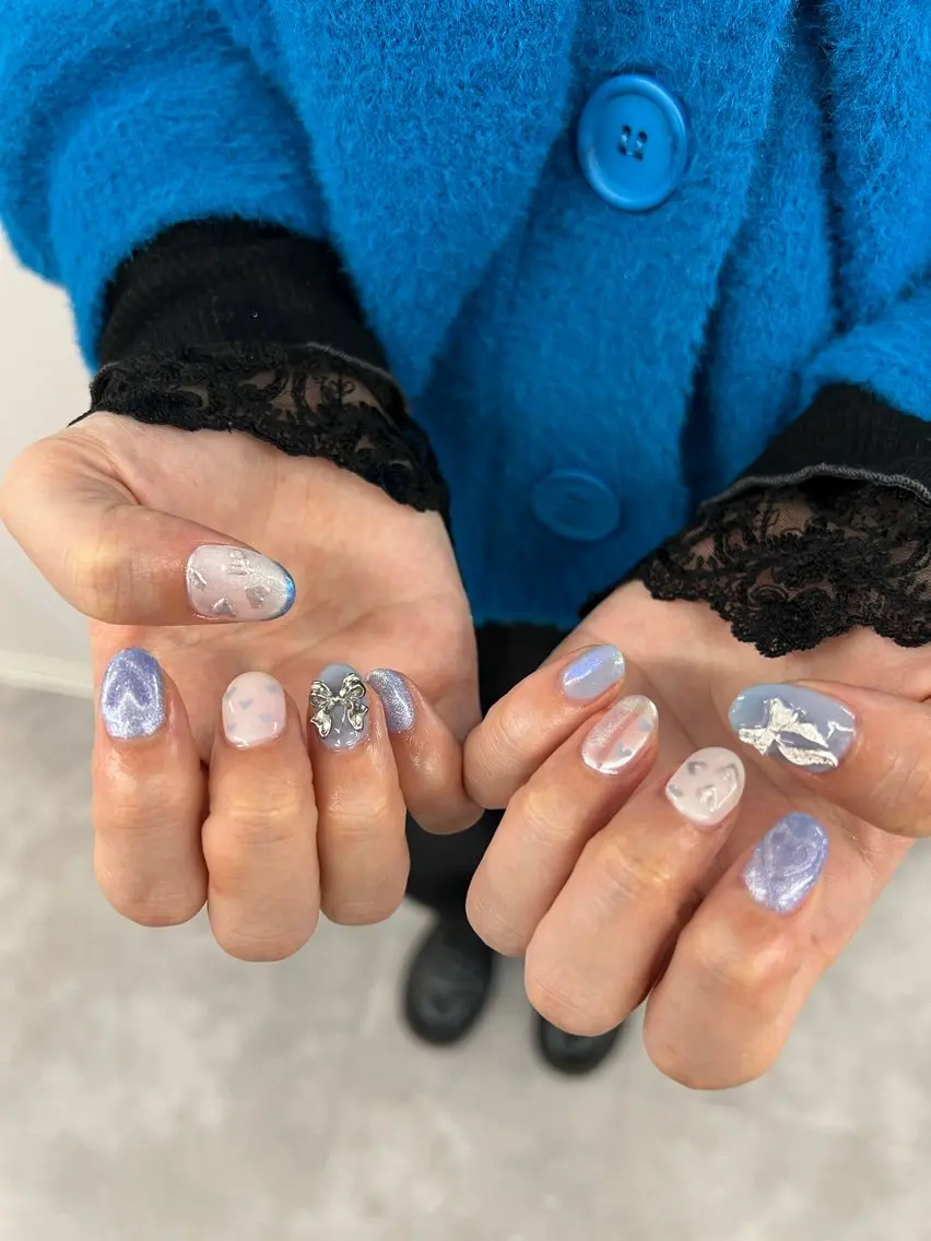 ネイル フラッシュネイル ジェルネイル 韓国ネイル メンズネイル 持ち込み Bana_ Nailのネイルデザイン