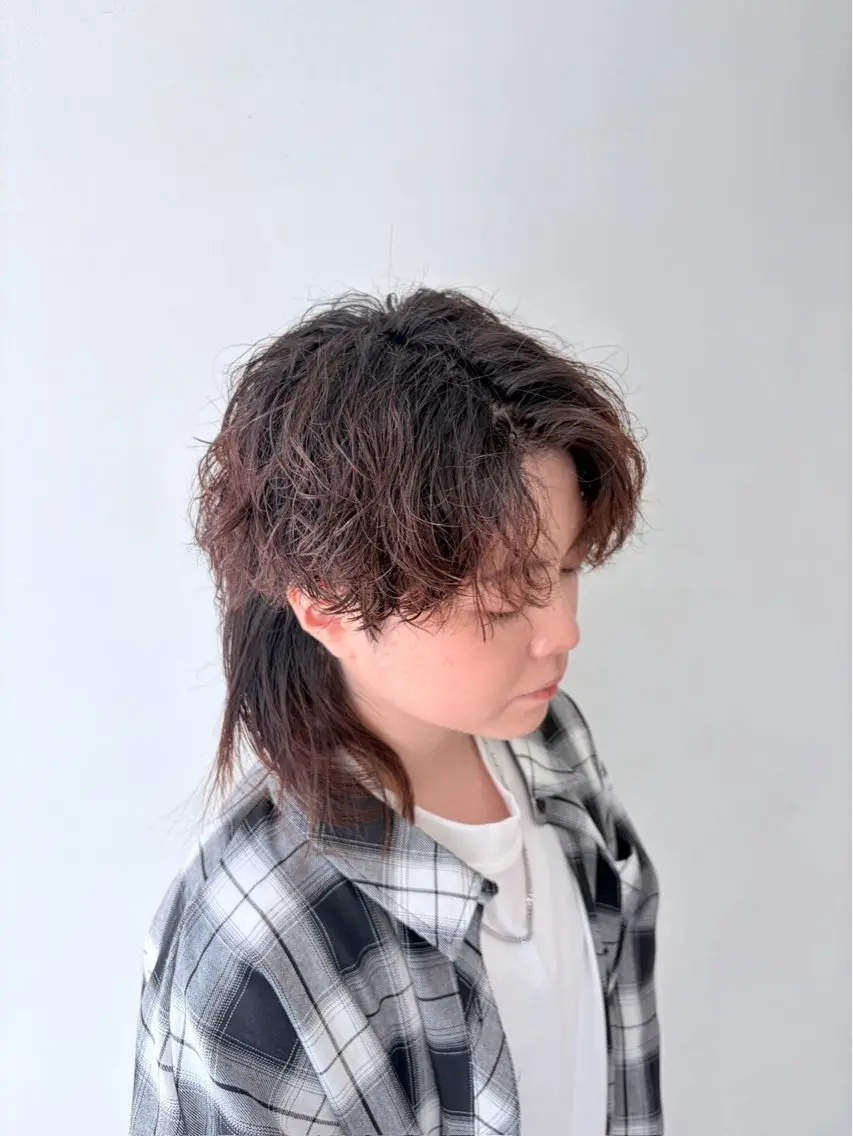 パーマ メンズカット＆ 艶カラー/有馬のヘアスタイル