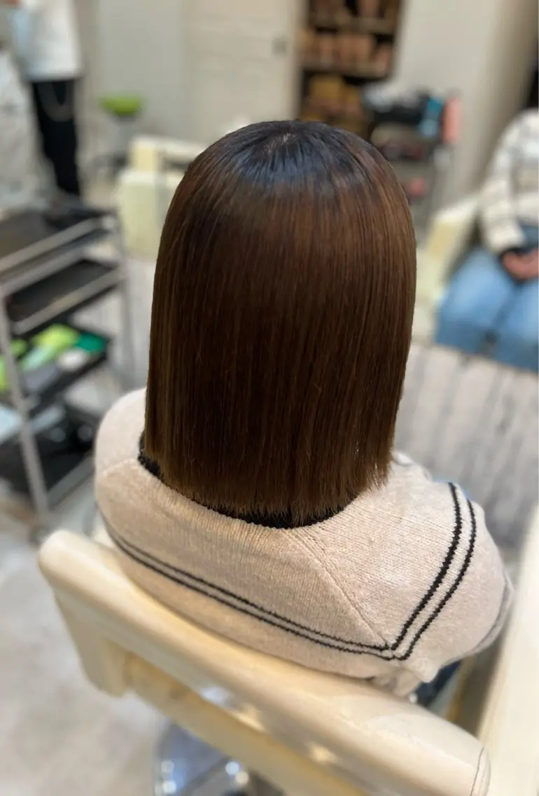 ミディアム 縮毛矯正 縮毛矯正 トリートメント 💫ワカ/松本/ カットモデル募集中のヘアスタイル