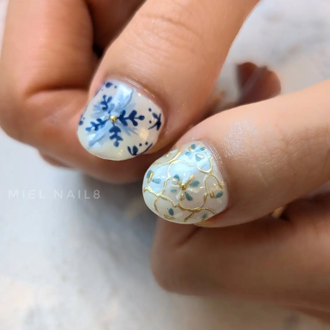 ネイル アートネイル 持ち込み miel nail mayaのネイルデザイン