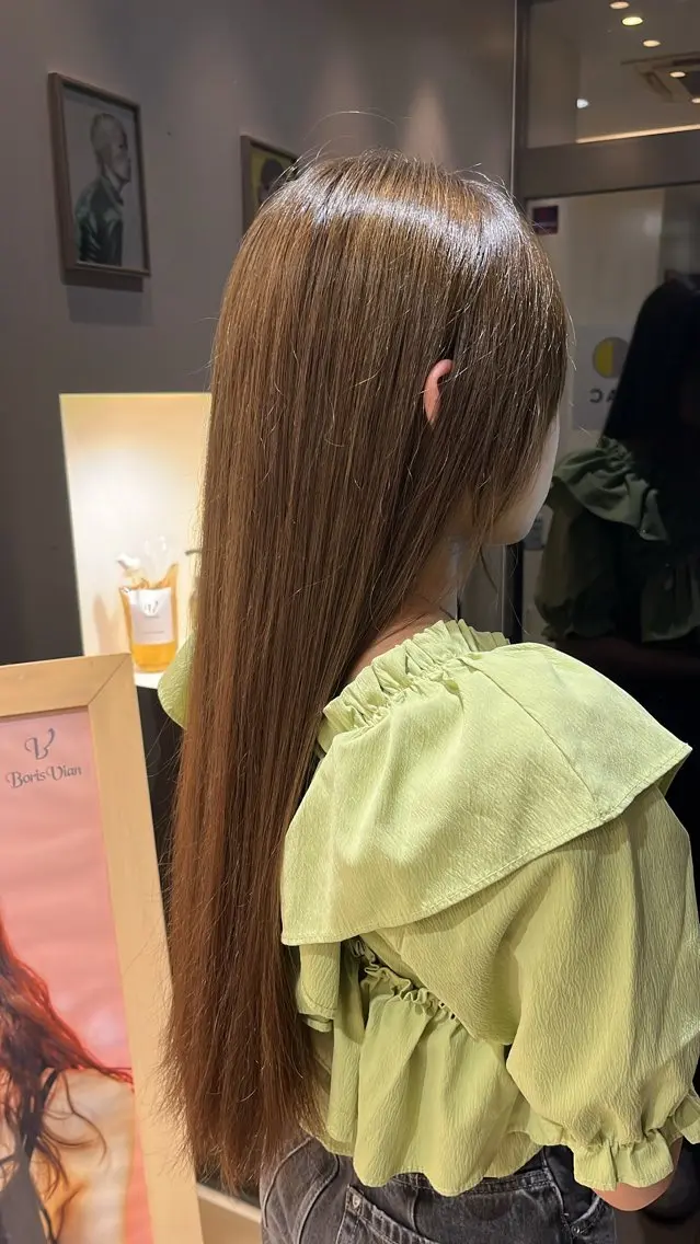 ロング カラー ヘアカラー イリサワ レンタのヘアスタイル