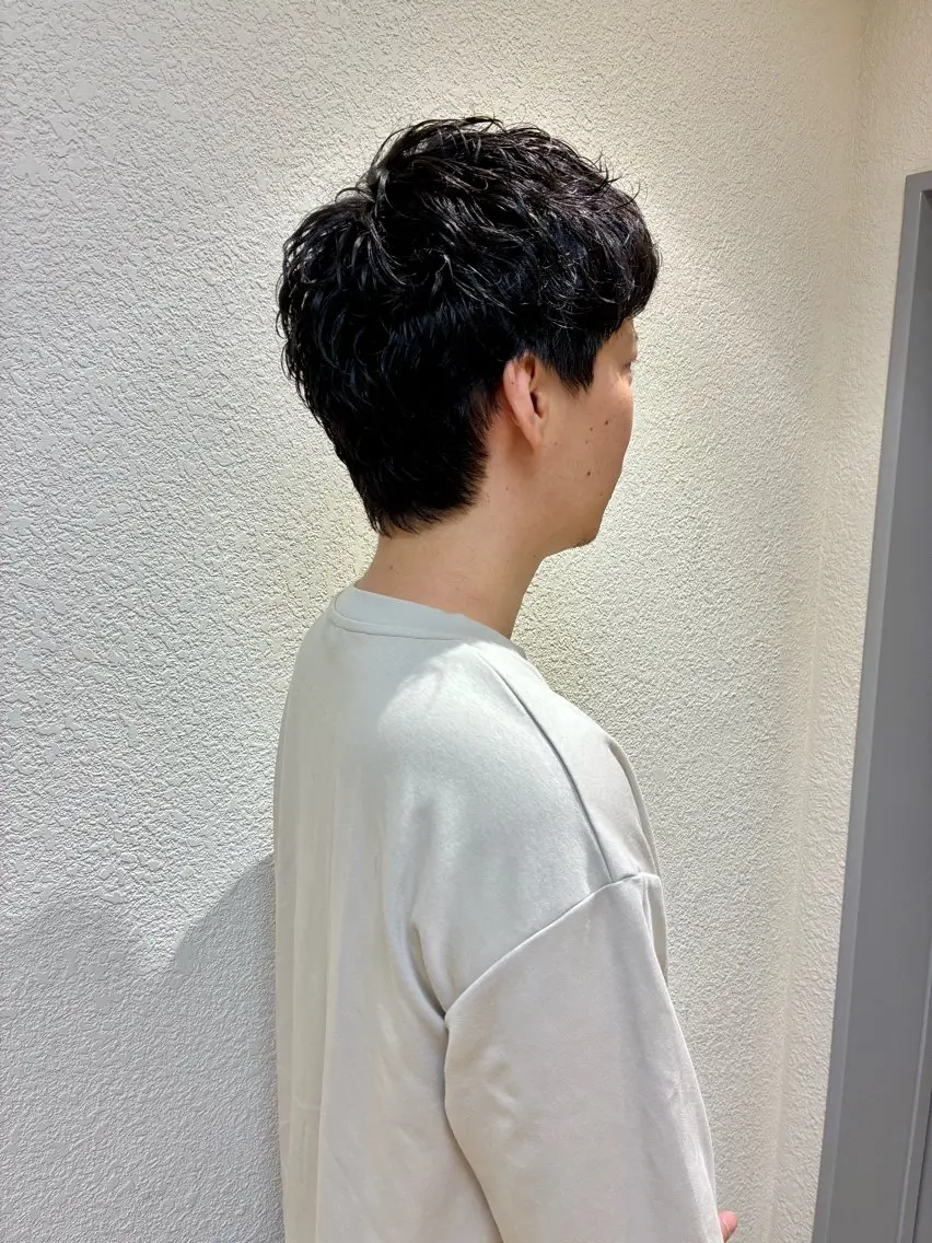 パーマ メンズ カット パーマ トリートメント 新規再来率No.1 金山/メンズパーマのヘアスタイル