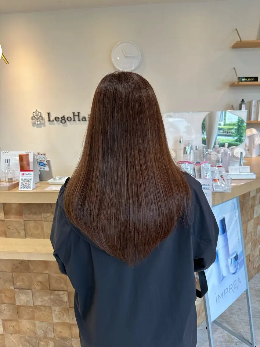 ロング カラー 竹本 侑真のヘアスタイル