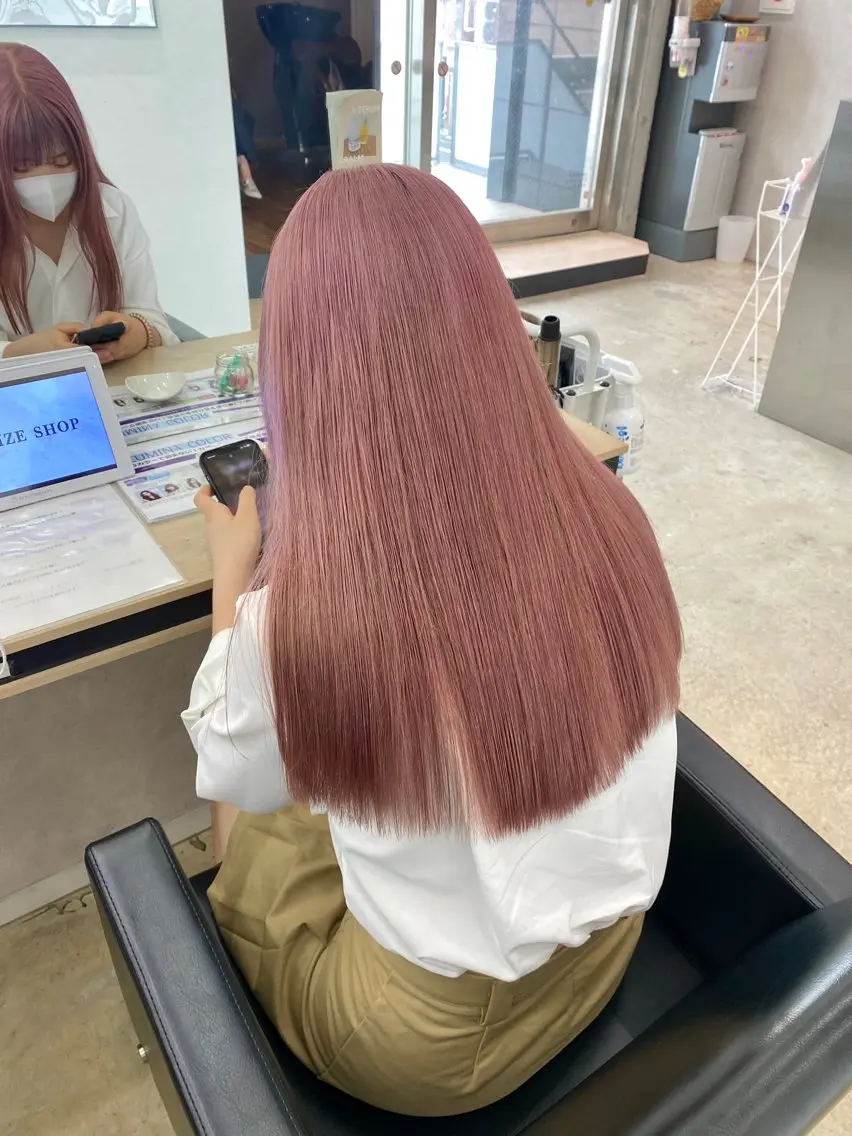 ロング カラー カット ヘアカラー トリートメント 小顔カット/艶 カラー特化♡MIHOのヘアスタイル