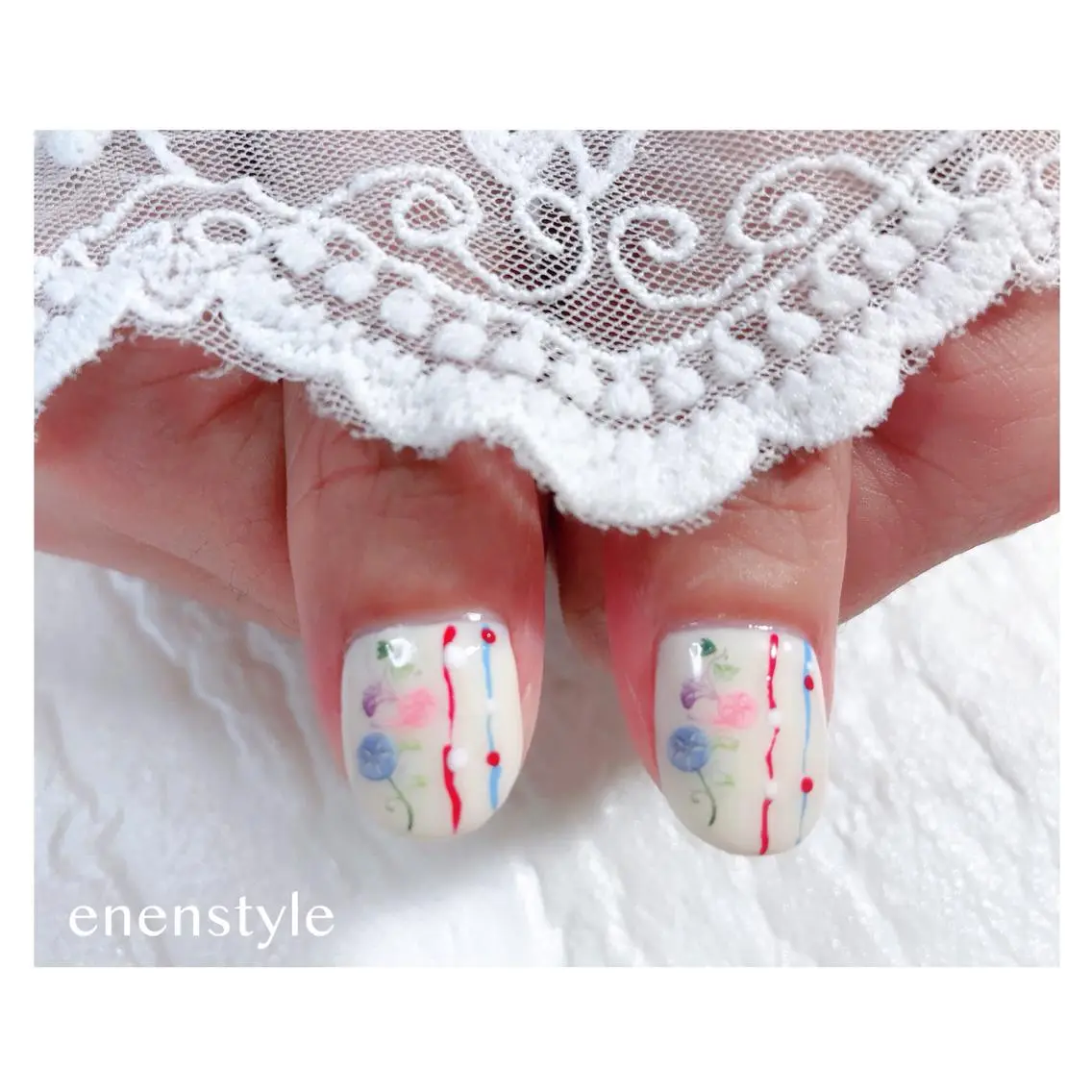 ショート ネイル ハンドネイル 🐾enen style 🐾のネイルデザイン