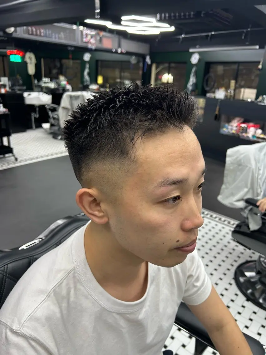 フェード✖️アップバングの写真