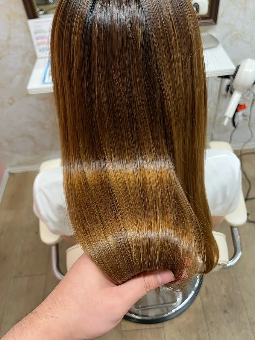 【ダメージでストレートを諦めていた方に😊💕】髪質改善酸性ストレート➕クイックTR✨15400円 (4回目までの方）の写真