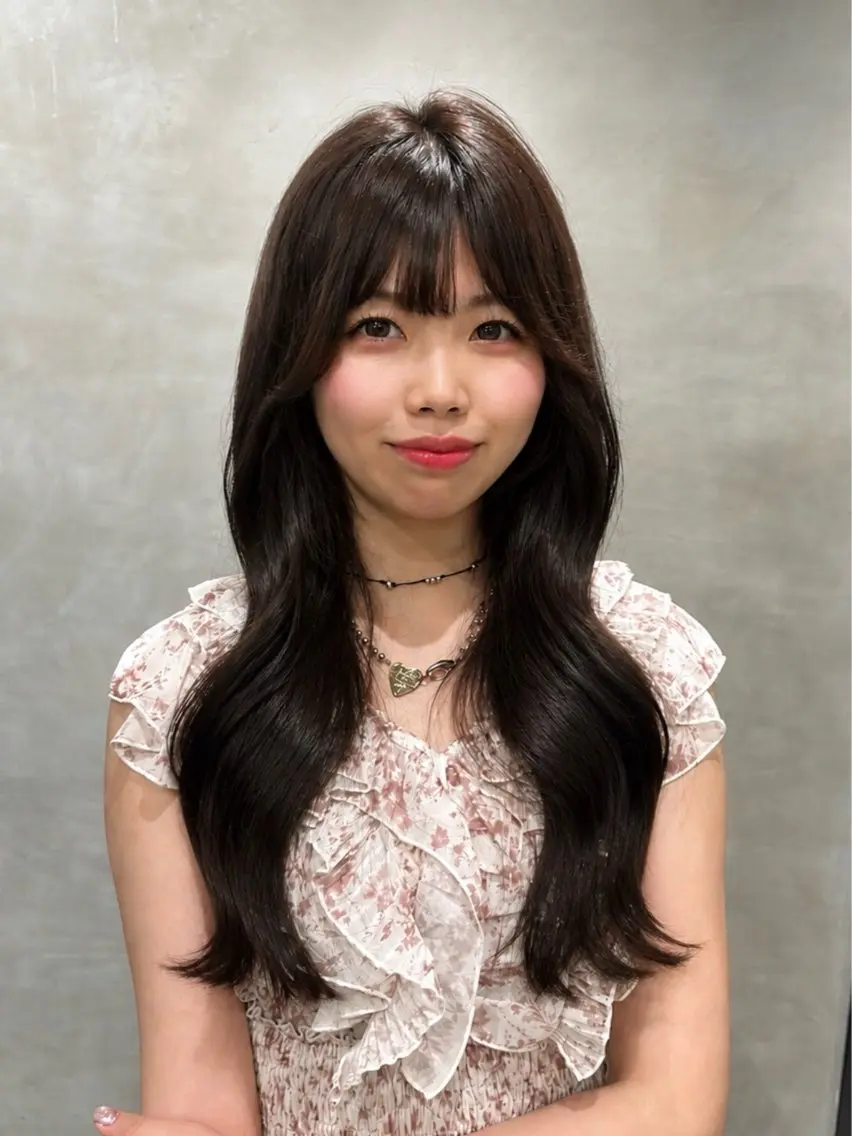 ロング カラー ヘアカラー トリートメント 透明感カラー💎 アレンジ🩰Rimiのヘアスタイル