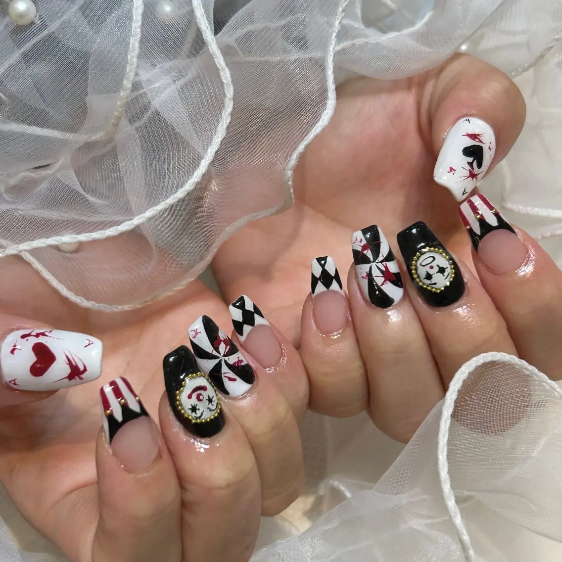 ネイル ハロウィン ハンドネイル 久屋大通 elfin akaneのネイルデザイン