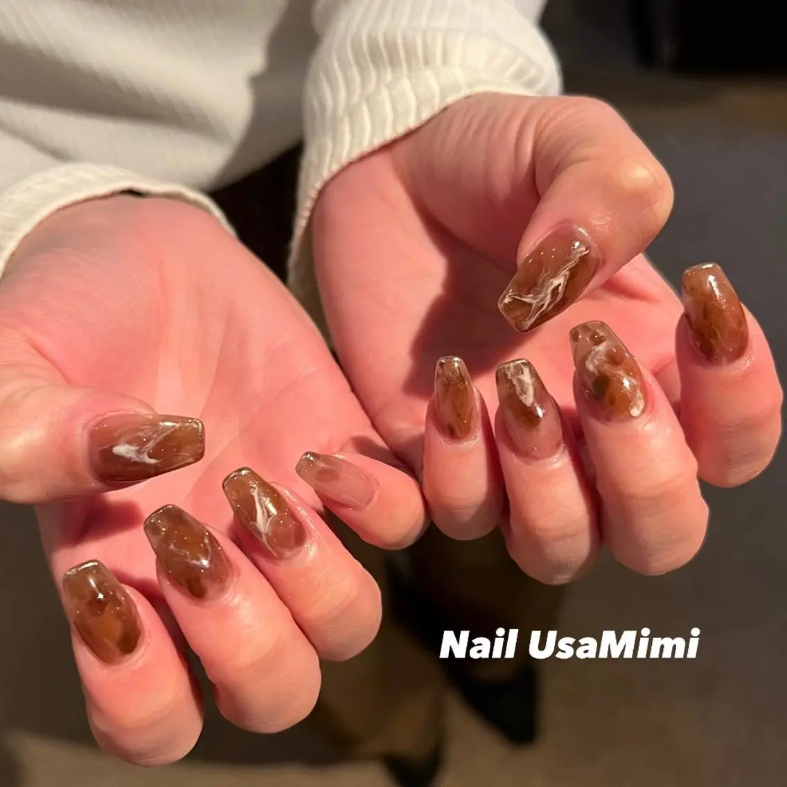 ネイル フットネイル ジェルネイル マグネットネイル 持ち込み ニュアンスネイル 本町ネイルNail UsaMimiのネイルデザイン