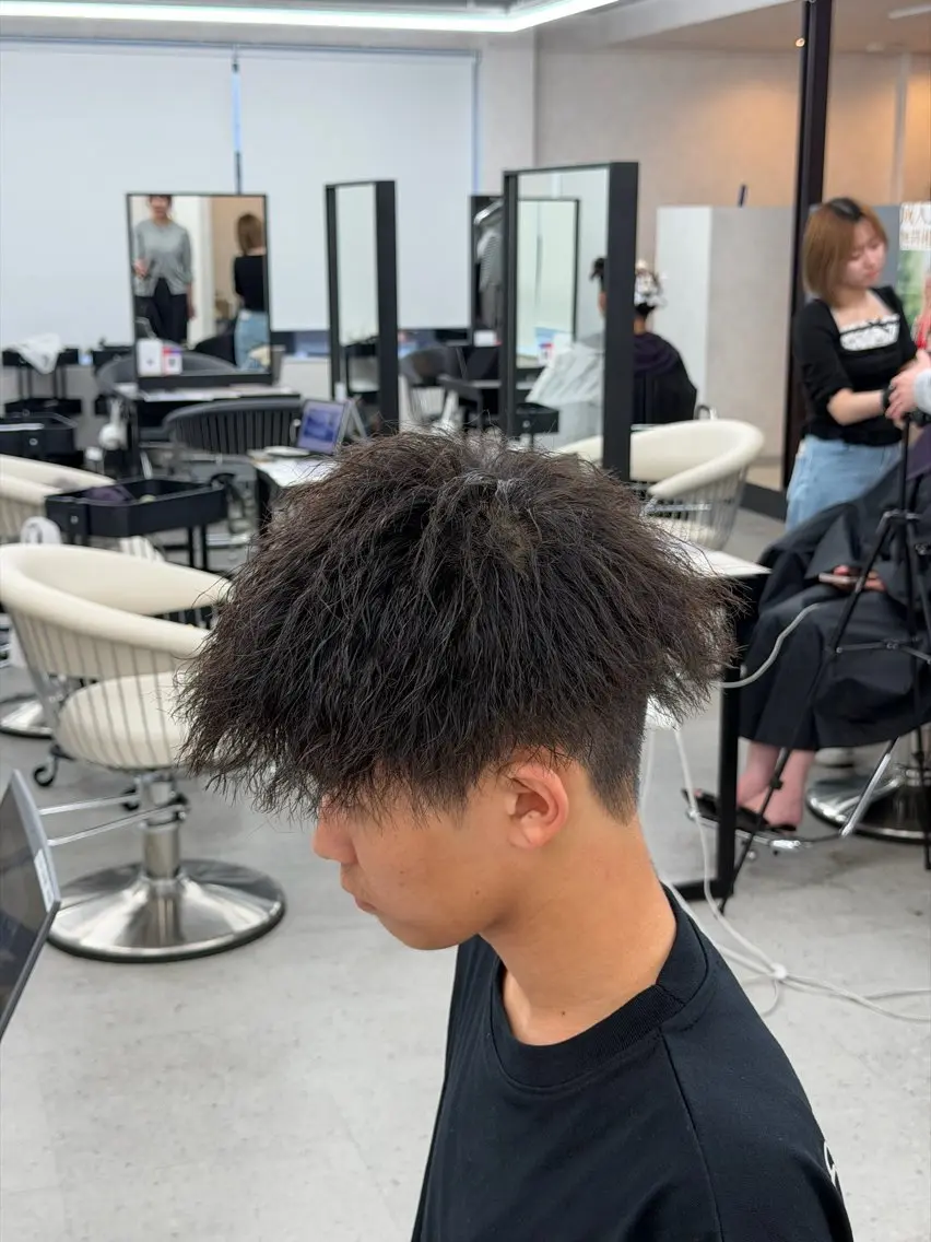 メンズ カット パーマ 藤野 慶太のヘアスタイル
