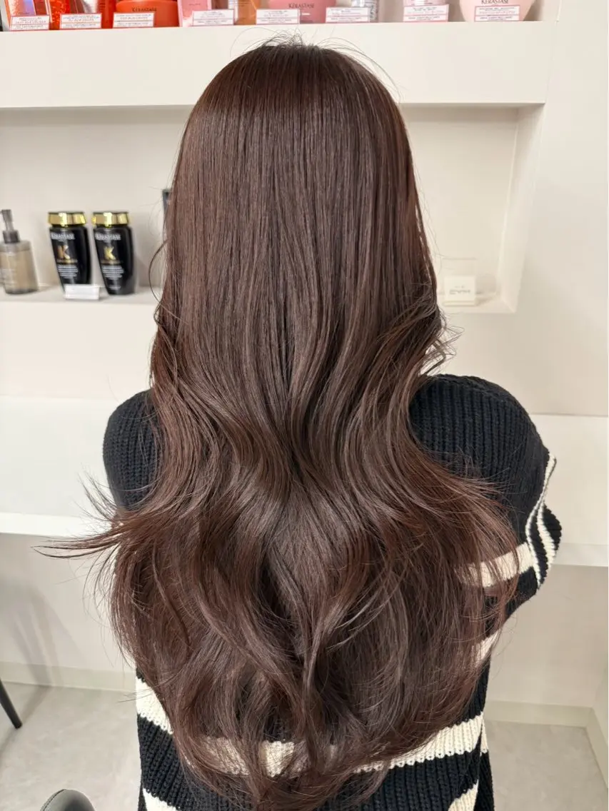ロング ヘアカラー 心斎橋/ヘアカラー いけちゃんのヘアスタイル