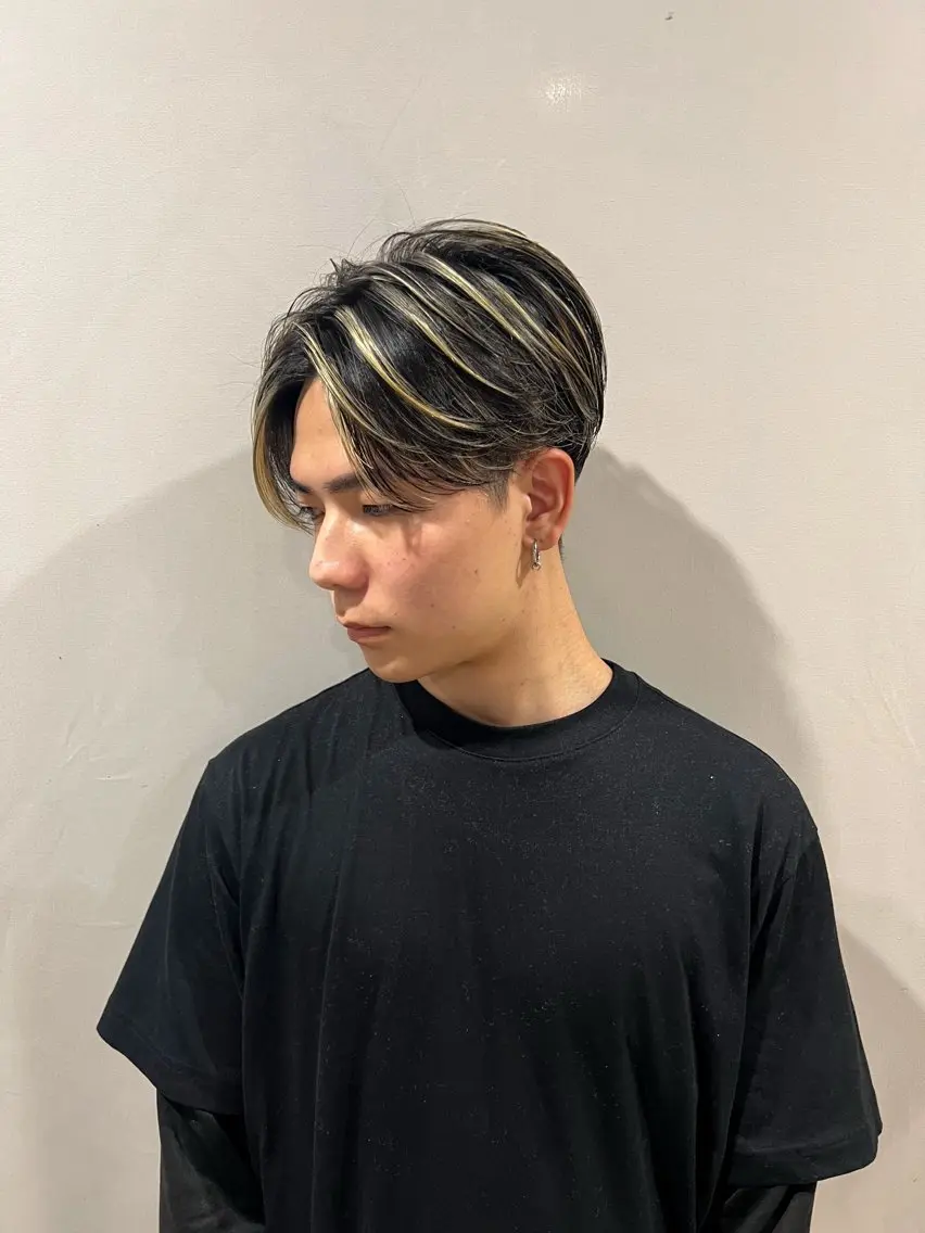 🇺🇸海外メンズstyle🇺🇸カット+ハイライト+カラー+最新トリートメントの写真