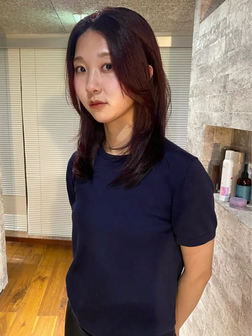 セミロング カラー カット ヘアカラー 縮毛矯正 トリートメント mai / linoah˚✧のヘアスタイル