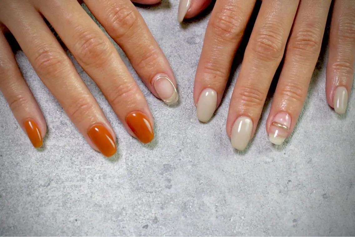 ネイル オーロラネイル カジュアル ジェルネイル ラメ(グリッター) マグネットネイル MH Nailのネイルデザイン