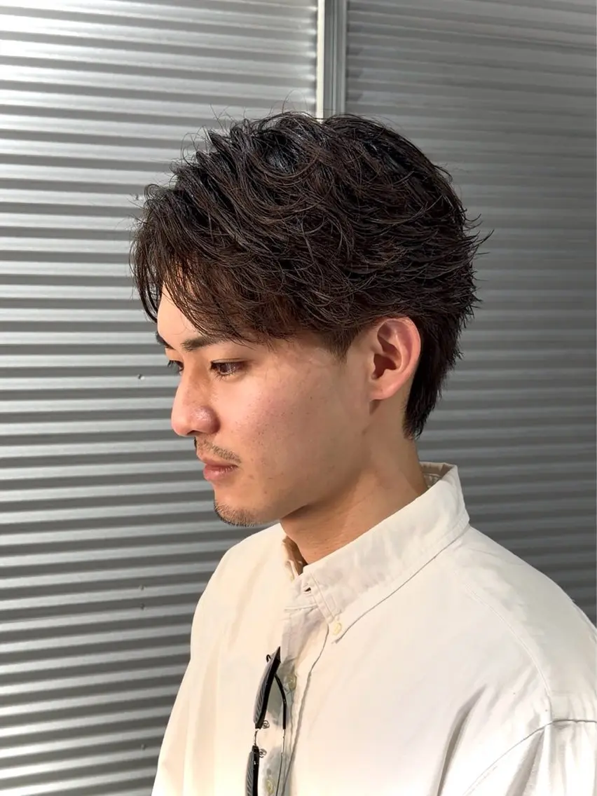 【リピート率No.1】メンズカット➕選べるパーマ➕トリートメント(波巻き/ツイスパ/ニュアンス・フェザー)の写真