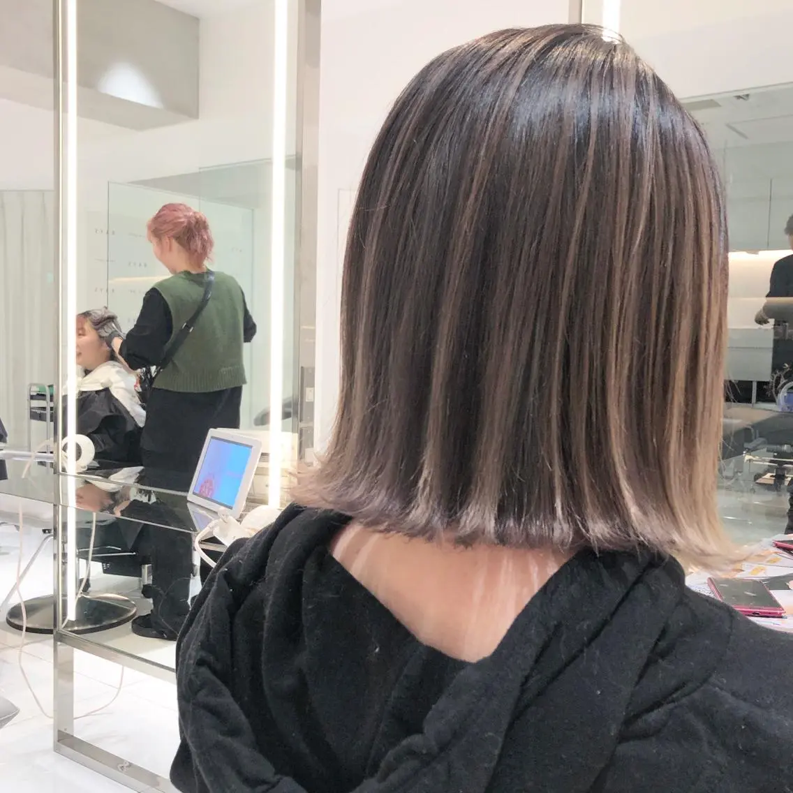 ミディアム カラー レイズ 立川のヘアスタイル