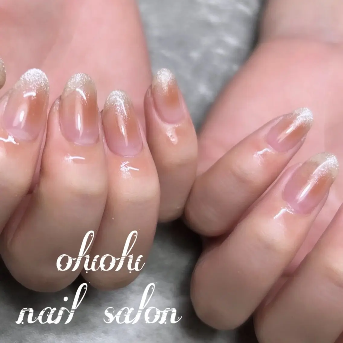 【hand】ソフトジェルオフ無料💫♪大人気チークネイル+マグネットグラデーション込み❤️の写真