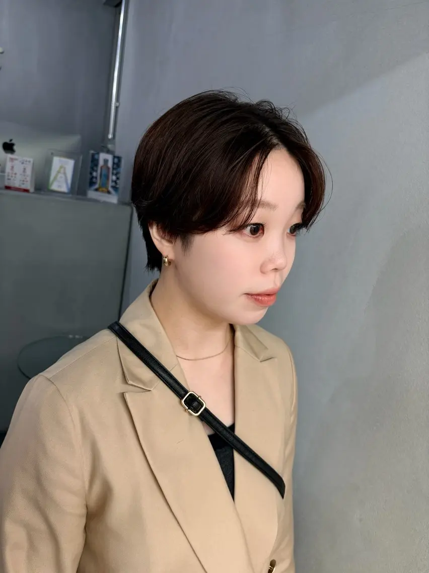 ショート カラー パーマ ヘアアレンジ メンズ キッズ メンズパーマ ハンサムショート ショートヘア ニュアンスパーマ カット パーマ #tag 稗田綾加のヘアスタイル