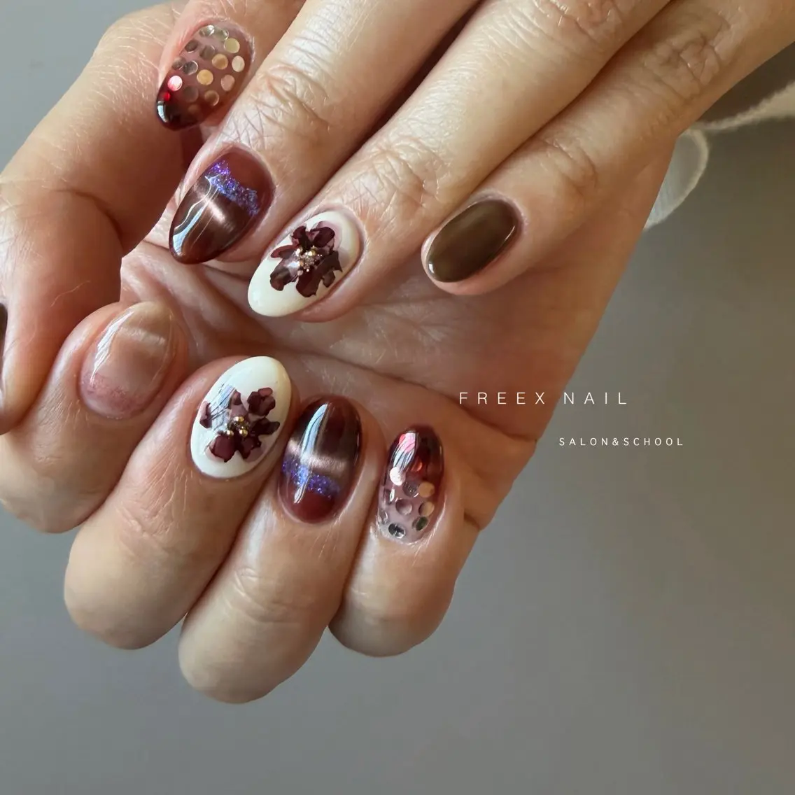 ネイル ハンドネイル ハンドケア freex nail /ニュアンス/個性派のネイルデザイン