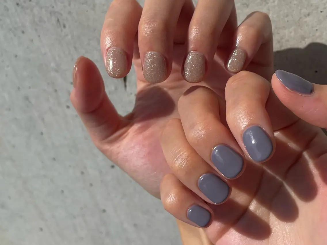 ネイル ワンカラーネイル シンプルネイル ハンドネイル MARU NAIL Izumiのネイルデザイン