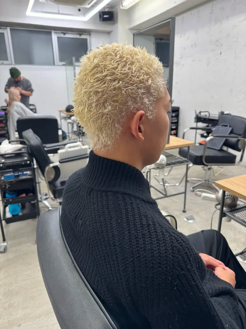 ショート カラー メンズ メンズパーマ カット ヘアカラー パーマ 💈メンズ特化💈 TASUKUのヘアスタイル